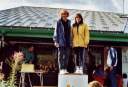 Sylvie(en jaune) ici sur la plus haute marche de la randorientation 2000