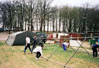 Montage des tentes